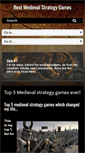 Mobile Screenshot of bestmedievalstrategygames.com